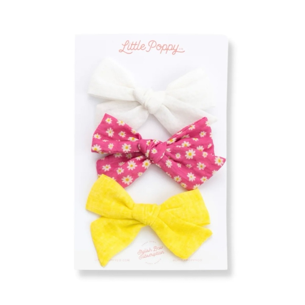 Little Poppy Co The Rebecca Bow Clip Set - May 2023